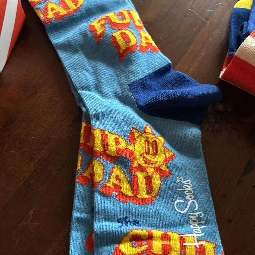 New Happy Socks Dads 3 pair Cool fun